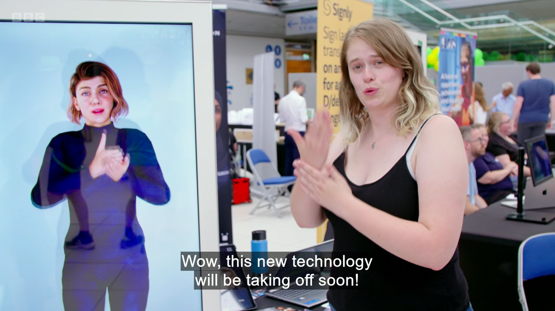 BBC See Hear - Lara Scott talks to Catherine Cooper about AI Sign Langauge Translators